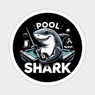 Pool Shark Billiards 8 Ball Game Player Magnet